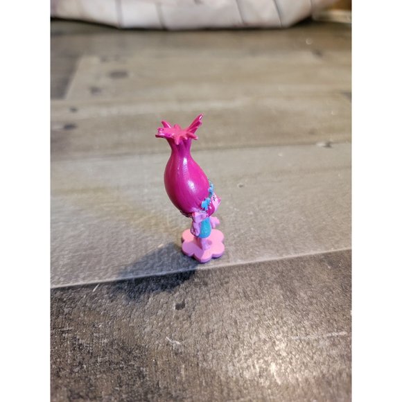 Trolls pink poppy toy figure flower crown - Picture 2 of 4